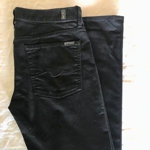 Black 7 for all mankind Straight Leg